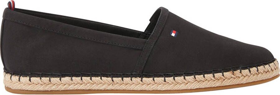 Tommy Hilfiger Espadrilles BASIC TOMMY FLAT ESPADRILLE Zomerschoen slides loafer met geborduurd logo-vlag