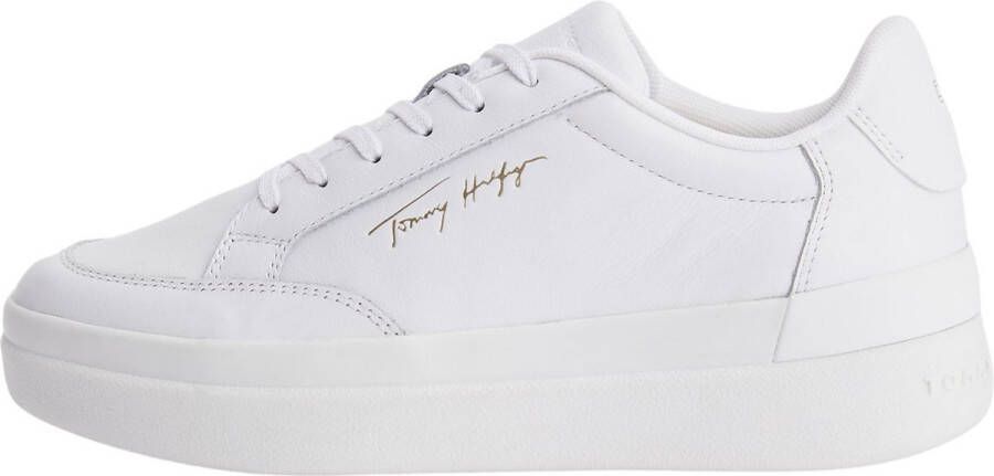 Tommy Hilfiger Sneakers met label in reliëf model 'SIGNATURE LEATHER' - Foto 5