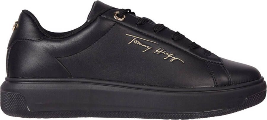 Tommy Hilfiger Sneakers van echt leer met label in reliëf model 'SIGNATURE'