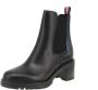 Tommy Hilfiger Chelsea-boots ESSENTIAL MIDHEEL LEATHER BOOTIE met blokhak - Thumbnail 1