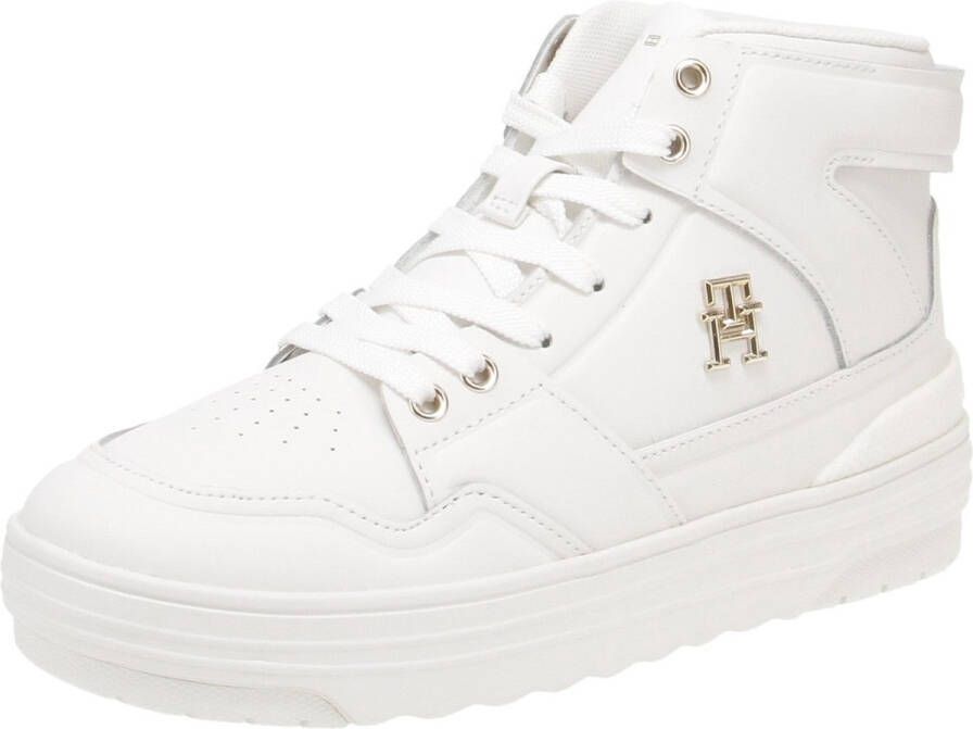 Tommy Hilfiger FW0FW07757 Basket Sneaker Hi Damesschoenen Sneaker YBL-Ecru