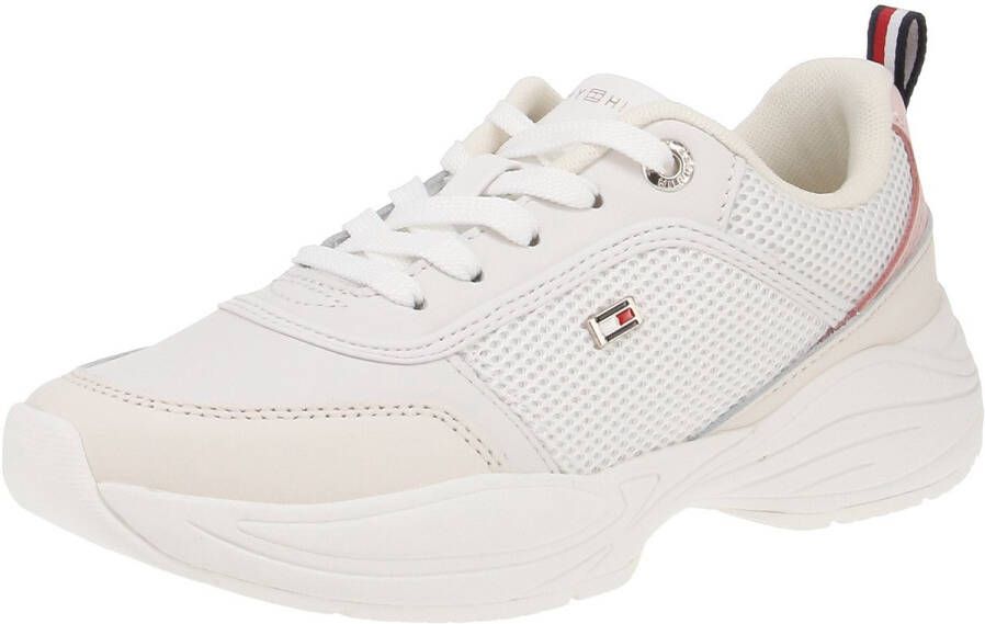 Tommy Hilfiger FW0FW07818 Chunky Runner Damesschoenen Sneaker 0LA-Ecru-Pink