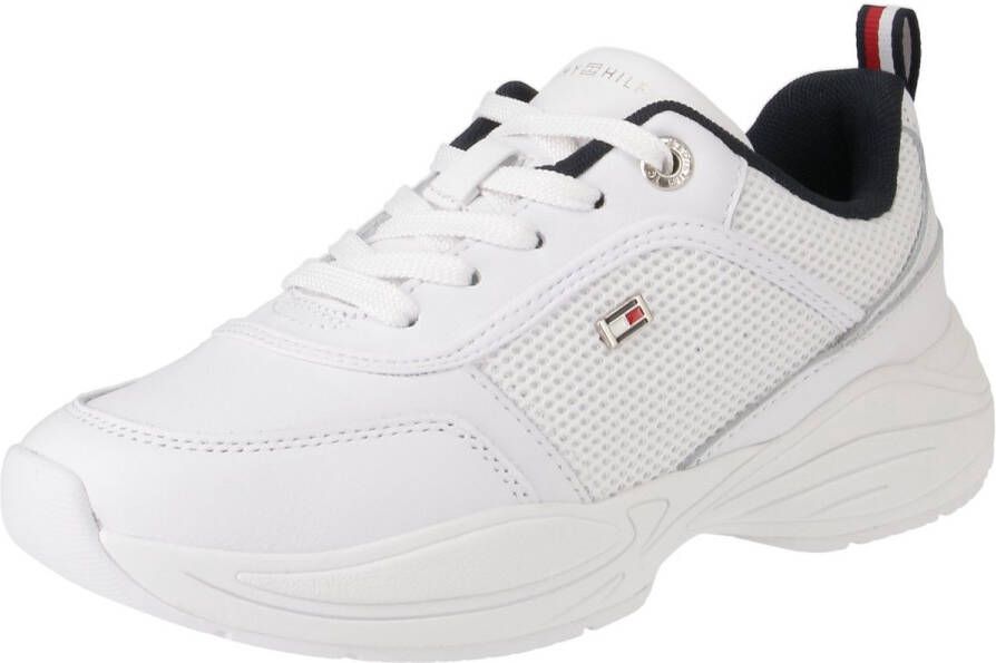 Tommy Hilfiger FW0FW07818 Chunky Runner Damestrainers 0K5-Wit-Ruimte-Blauw