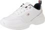 Tommy Hilfiger FW0FW07818 Chunky Runner Damestrainers 0K5-Wit-Ruimte-Blauw - Thumbnail 1