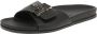 TOMMY HILFIGER Slippers Dames Th Hardware Flat Slip Maat: 41 Materiaal: Leer Kleur: Zwart - Thumbnail 2