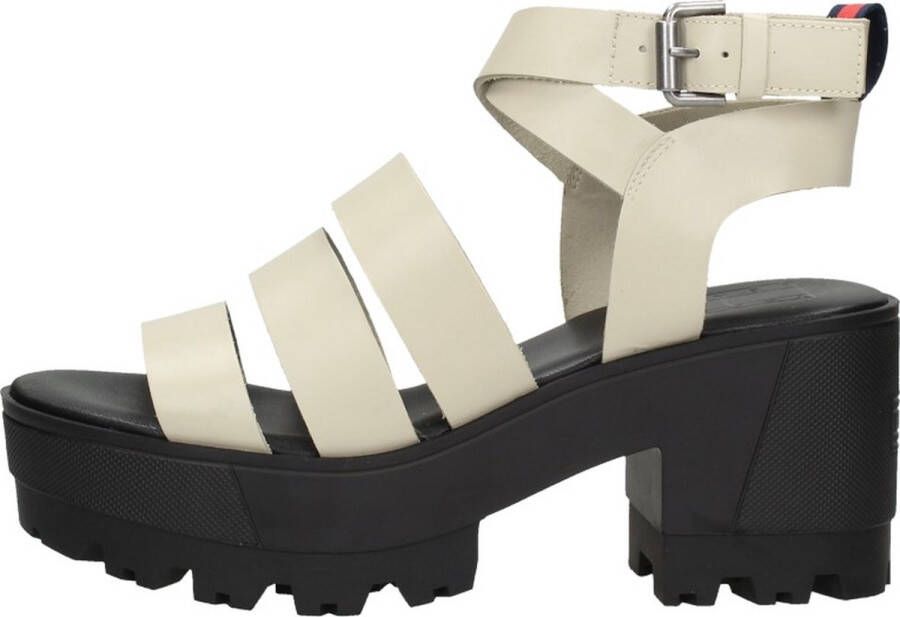 Tommy Hilfiger Heeled Leather Sandal Trendy beige