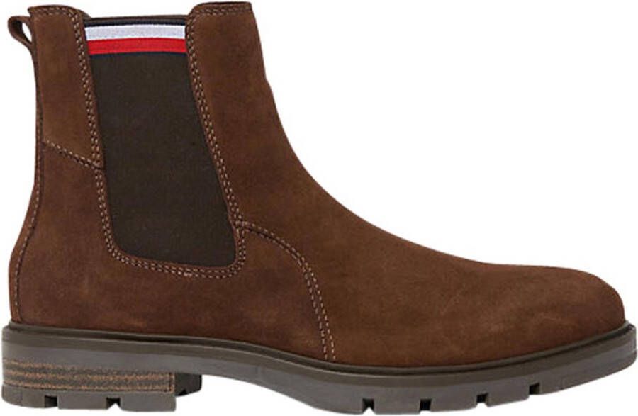 TOMMY HILFIGER Chelsea Boots Heren Hilfiger Comfort Chelsea Maat: 46 Materiaal: Suède Kleur: Bruin - Foto 2