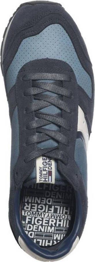 Tommy Hilfiger Blauwe Sportieve Veterschoenen met Contrastdetails Blue Heren