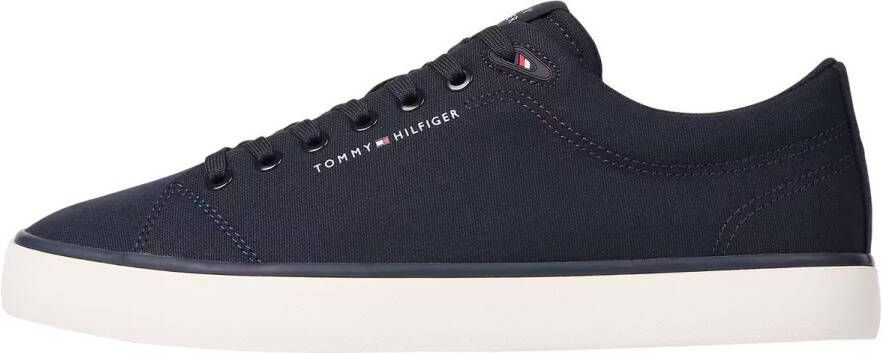 Tommy Hilfiger Sneakers TH HI VULC LOW CORE CANVAS vrijetijdsschoen lage schoen veterschoenen met zacht gepolsterde schacht