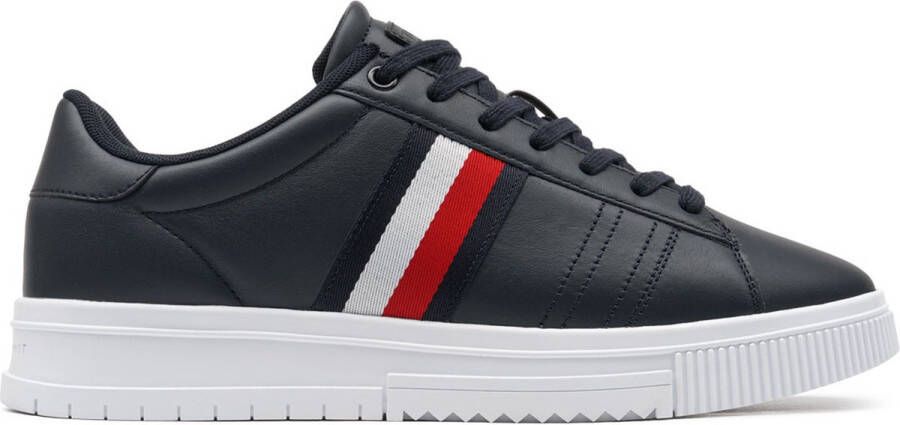 Tommy Hilfiger Heren Sneakers Supercup Leather Blauw