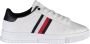 Tommy Hilfiger Witte Leren Supercup Sneakers voor Heren Wit Heren - Thumbnail 1