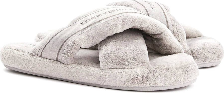 Tommy Hilfiger Huisschoenen met gekruiste riempjes model 'COMFY HOME SLIPPER'