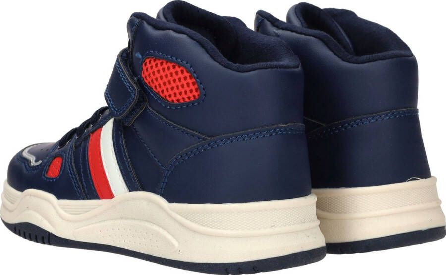 Tommy Hilfiger sneakers donkerblauw Jongens Imitatieleer Logo 37