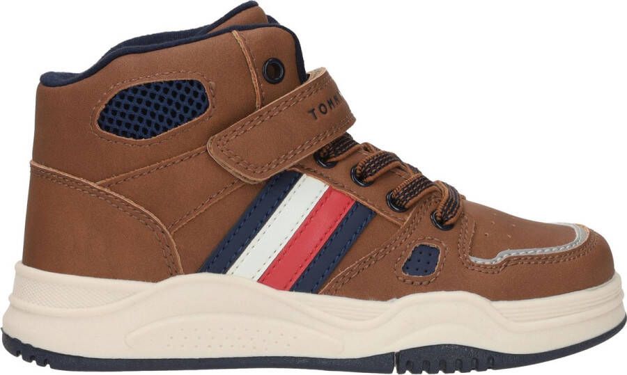 Tommy Hilfiger sneakers cognac Bruin Jongens Imitatieleer Logo 30