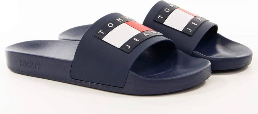 Tommy Hilfiger Jeans Pool Slide Heren Slippers Blauw