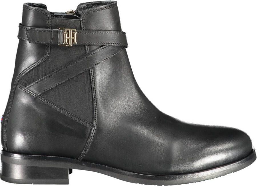 Tommy Hilfiger Hardware On Belt Flat Boot FW0FW05967 BDS Vrouwen Zwart Chelsea laarzen - Foto 3