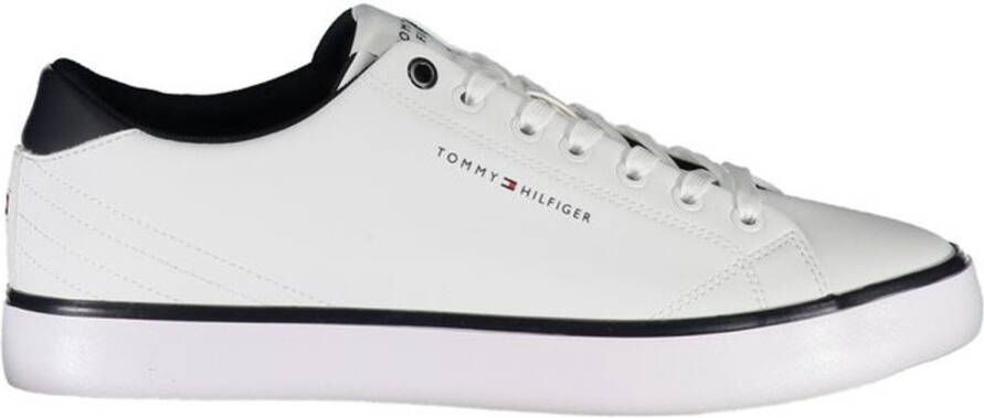 Tommy Hilfiger Sneakers TH HI VULC CORE LOW LEATHER ESS vrijetijdsschoen lage schoen veterschoen met sierstiksels op de hiel