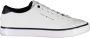 Tommy Hilfiger Sneakers TH HI VULC CORE LOW LEATHER ESS vrijetijdsschoen lage schoen veterschoen met sierstiksels op de hiel - Thumbnail 1