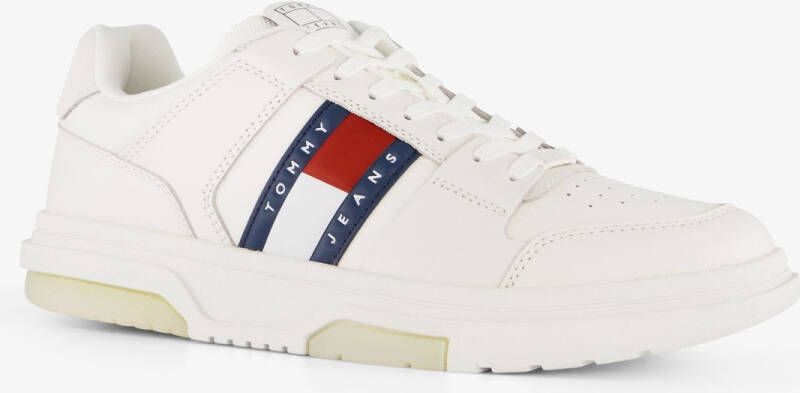Tommy Hilfiger leren heren sneakers wit Uitneembare zool