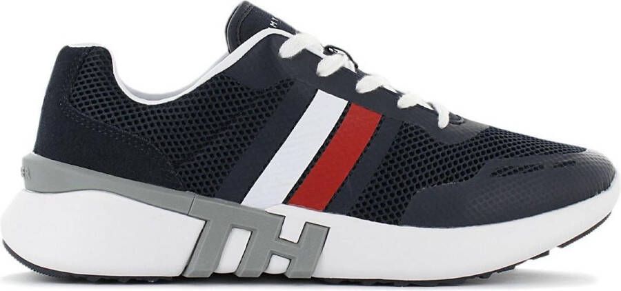 Tommy Hilfiger Lightweight Corporate Heren Sneakers Sport Casual Schoenen Navy Blauw FM0FM02661 DW5