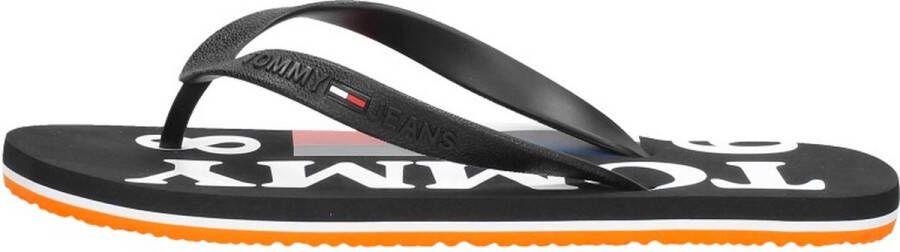 Tommy Hilfiger s Rubber Thong Beach Sandal Teenslippers zwart