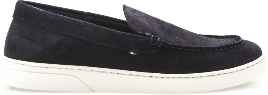 Tommy Hilfiger Mocassin Navy Schoen cm Suede Leer Heren Veterschoenen - Foto 3