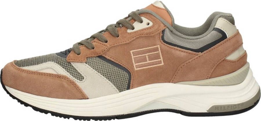 Tommy Hilfiger Modern Prep Sneaker Veterschoenen Laag middel bruin