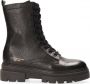 Tommy Hilfiger Monochromatic Lace Up Boot FW0FW05946 BDS Vrouwen Zwart Laarzen Trappers - Thumbnail 3