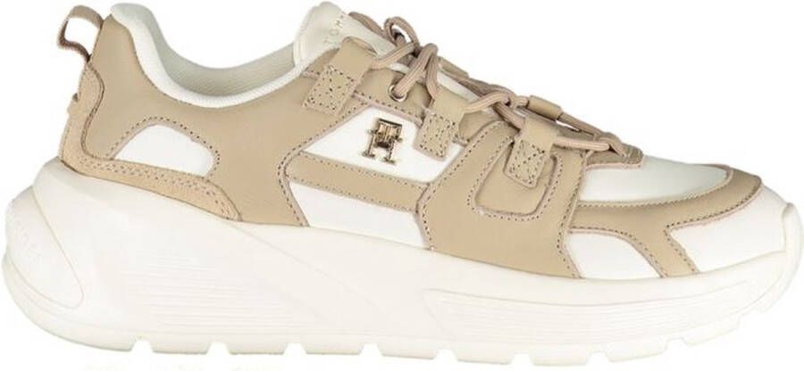 Tommy Hilfiger Polyester Vetersneaker Met Contrasterende Details En Logo