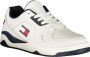 Tommy Hilfiger Sportieve witte vetersneakers met contrastdetails en logoprint Multicolor Heren - Thumbnail 1