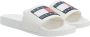 Tommy Hilfiger Pool Slides Essential Dames Slippers Off White - Thumbnail 1