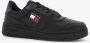 Tommy Hilfiger Retro Basket leren heren sneakers Zwart Echt leer Uitneembare zool - Thumbnail 2