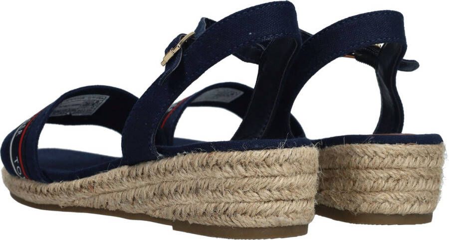 Tommy Hilfiger Sleehaksandaaltjes ROPE WEDGE SANDAL BLUE - Foto 2