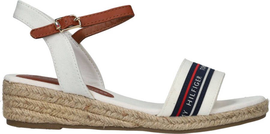 Tommy Hilfiger Witte Textiel Zomer Sandaal Multicolor Dames