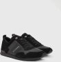 Tommy Hilfiger Iconic Leather Suede Mix Runner Heren Sneakers Sport Casual Schoenen Zwart FM0FM00924 - Thumbnail 6