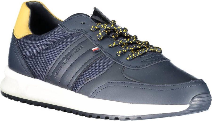 Tommy Hilfiger Sneakers CORPORATE TOMMY CUPSOLE met zijstrepen vrijetijdsschoen halfhoge schoen veterschoen