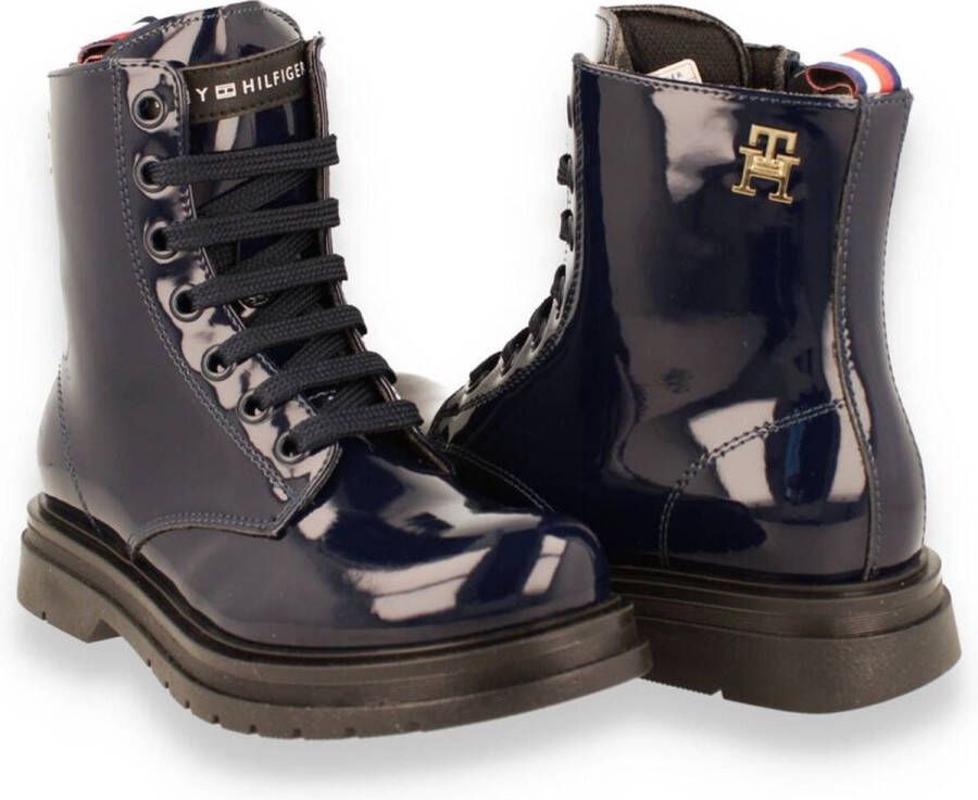 Tommy Hilfiger Stijlvolle Blauwe Veterschoenen voor Heren Blue Heren