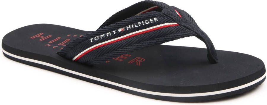 Tommy Hilfiger Slippers Donkerblauw Polyester 100 Heren