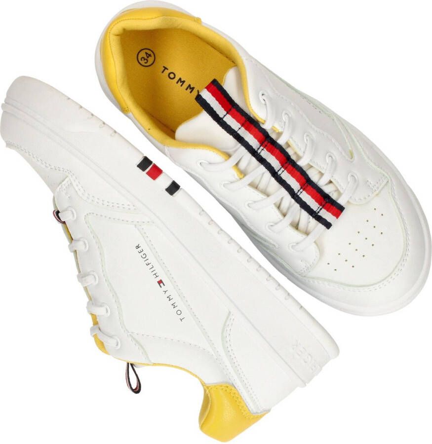 Tommy Hilfiger sneakers wit Jongens Imitatieleer 38 - Foto 8