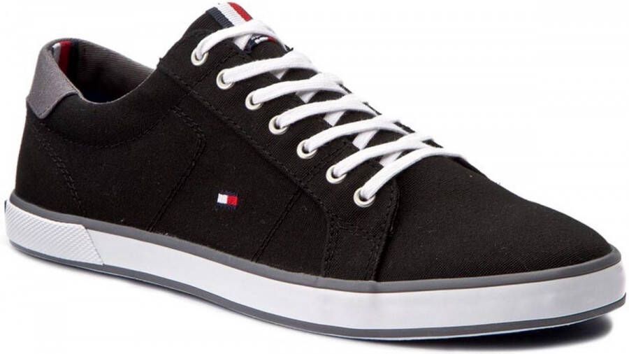 Tommy Hilfiger Canvas Lace Up Sneakers Zwart Man