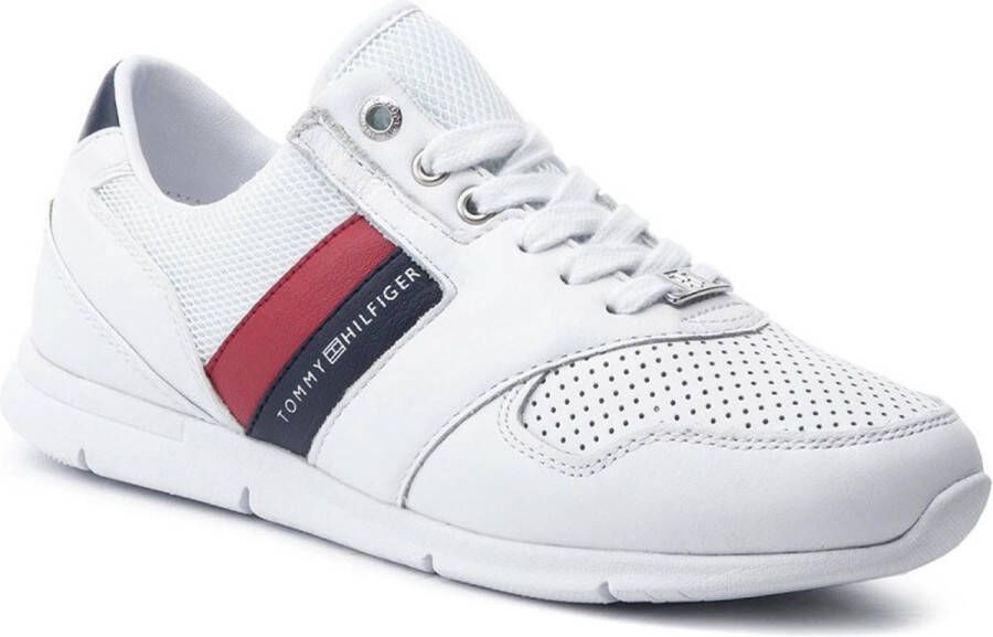 Tommy Hilfiger Metallic Back Lace-up Sneakers Wit Vrouw