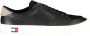 Tommy Hilfiger Zwarte Polyester Sneaker met Contrasterende Details Black Heren - Thumbnail 1