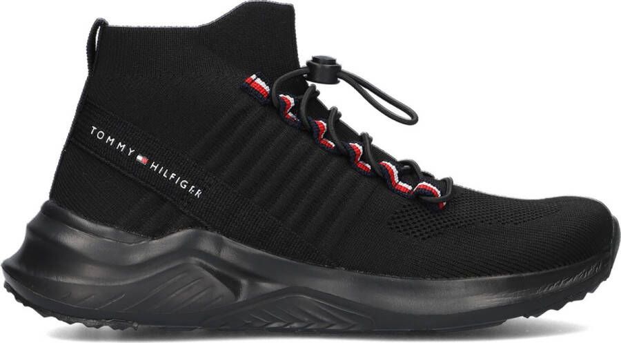 Tommy Hilfiger Sock Sneaker Sneakers Jongens Zwart