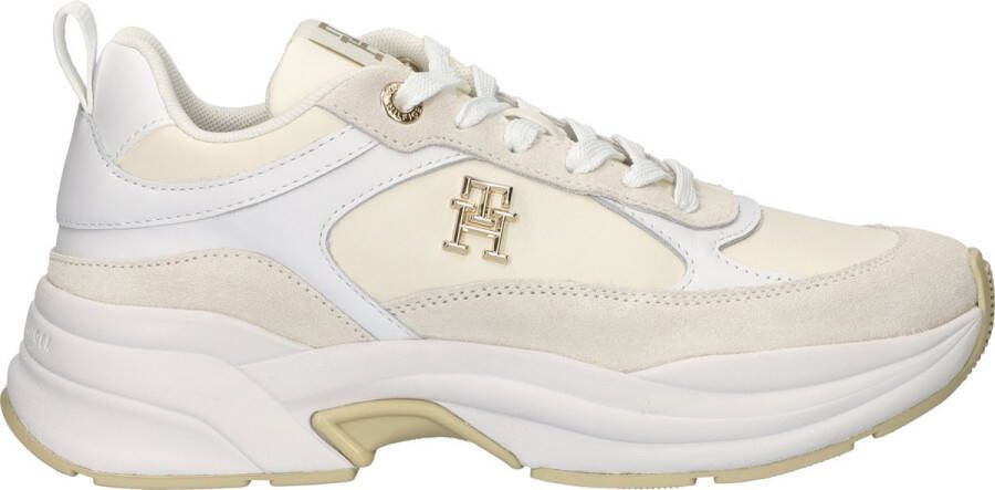 TOMMY HILFIGER Lage Sneakers Dames Th Chunky Feminine Maat: 37 Materiaal: Leer Kleur: Wit - Foto 2