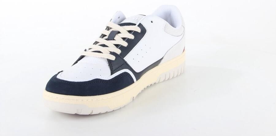 Tommy Hilfiger Sneakers van gemengde materialen met reliëf monogram White Heren