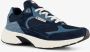 Tommy Hilfiger suede heren dad sneakers blauw Echt leer Uitneembare zool - Thumbnail 1