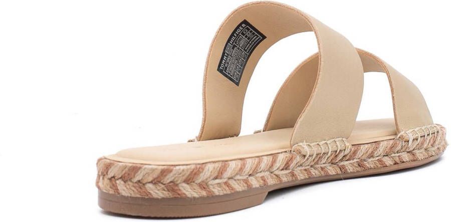 Tommy Hilfiger Th Gouden Platte Sandalen Streetwear Vrouwen