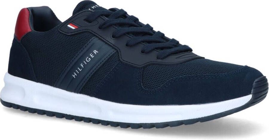 Tommy Hilfiger TH Heren Sneaker Modern Corporate Mix Runner BLAUW