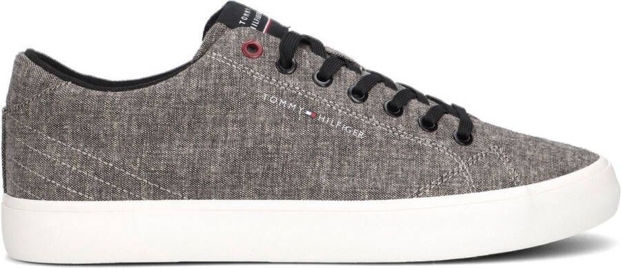 Tommy Hilfiger Th Hi Vulc Core Low Chambray Sneakers Heren Zwart