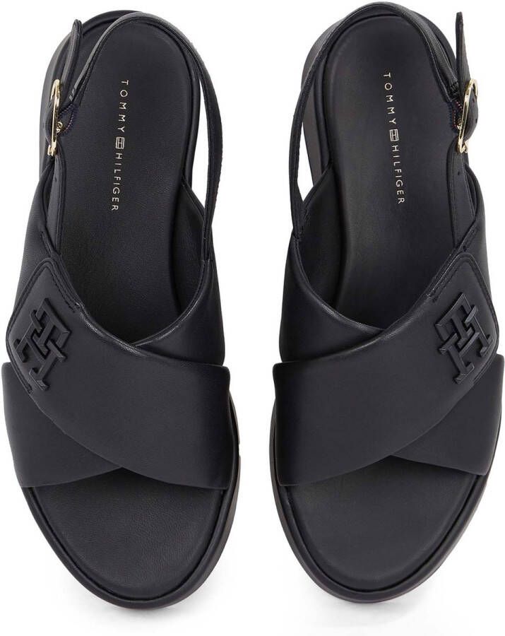 Tommy Hilfiger Th Logo Hw Gevoerde Le Sandalen Streetwear Vrouwen